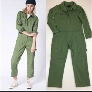 Wildfang Olive Utility Jumpsuit